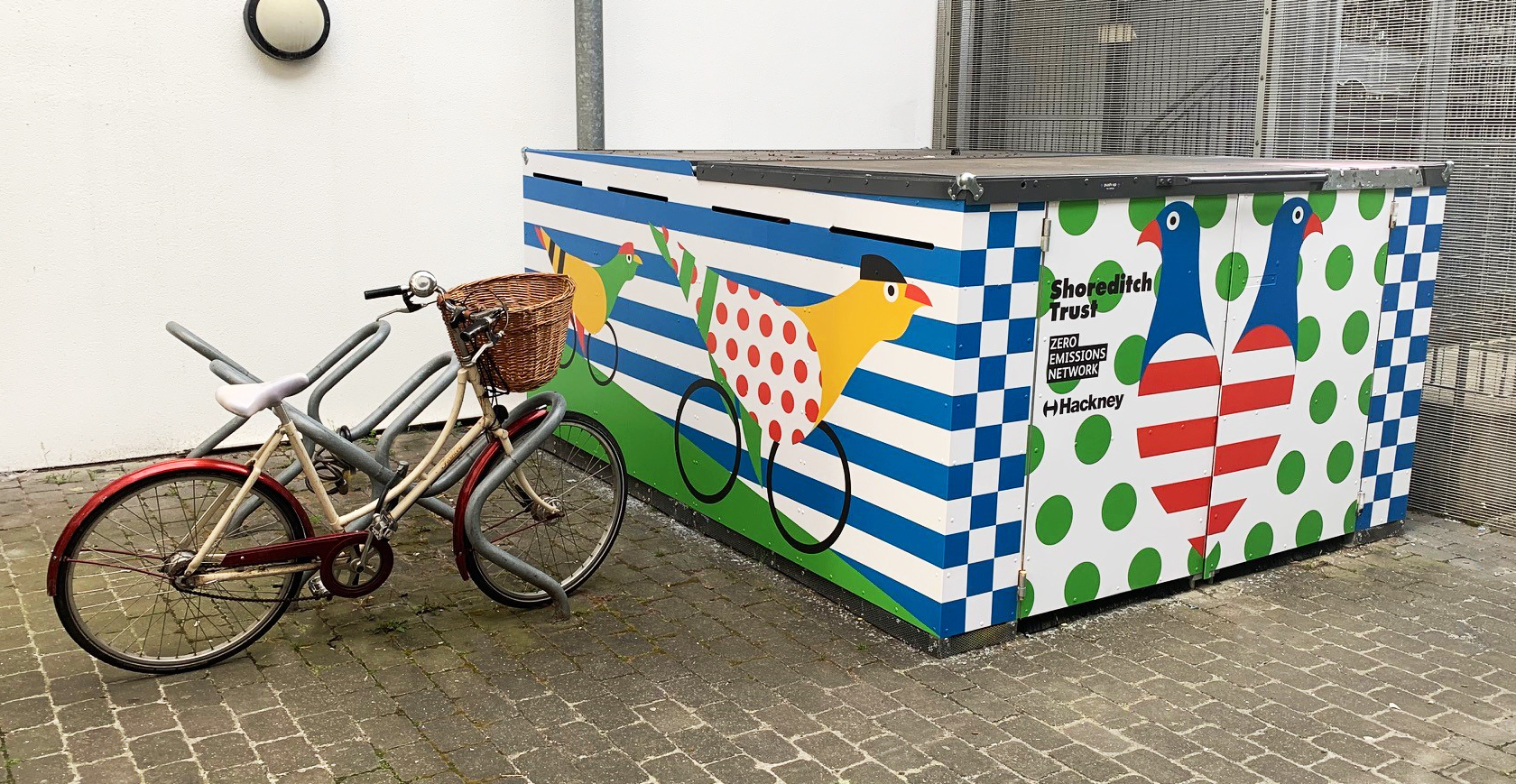 The Shoreditch Trust Receives Vibrant FalcoCargoBox Cargo Bike Locker